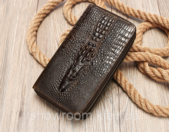 Мужской кожаный кошелек на два отделения Leather Collection (2402) Киев