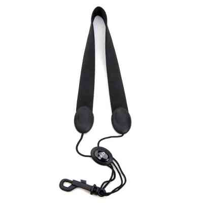 Ремінь для духових інструментів D&apos;Addario Saxophone Fabric Neck Strap Tenor/Baritone - Snap Hook (Black) (SLA13) Вінниця