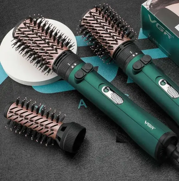 Фен-щітка для волосся VGR V-498 2 рівні обдування 2 рівні температур 1200W (2 насадки) Вінниця - фото 10