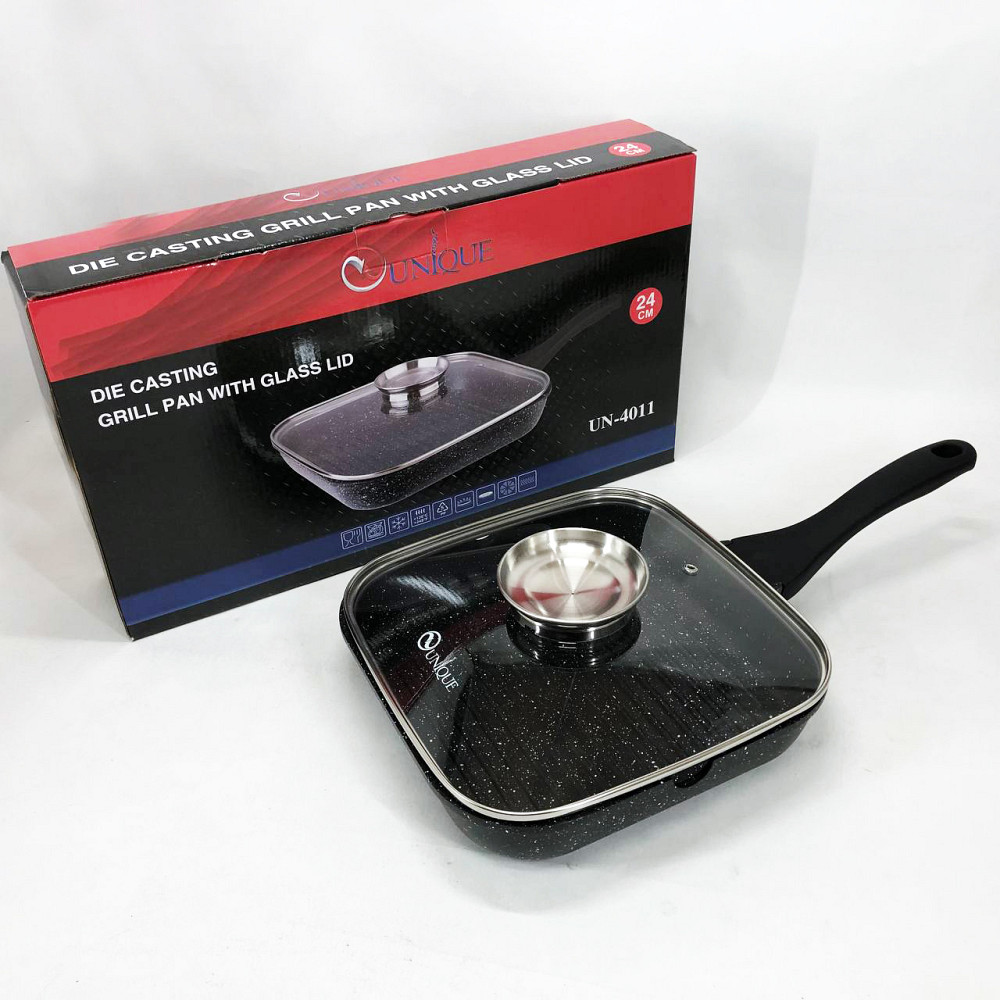 Сковорода для індукційного приготування Unique UN-4011 24см, Сковорода для любителів готувати GN-95 Львів - фото 5