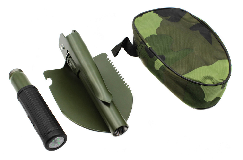 Лопата саперська складана H-139 / Чохол "Камуфляж" / зелена мала Дніпро - фото 3