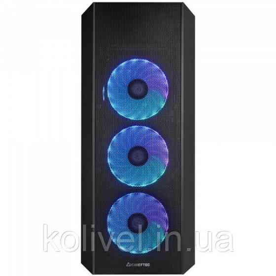 Корпус Chieftec SCORPION 4 GL-04B-UC-OP 4x120mm A-RGB, USB-C, ATX, без БЖ, Black (GL-04B-UC-OP) Киев