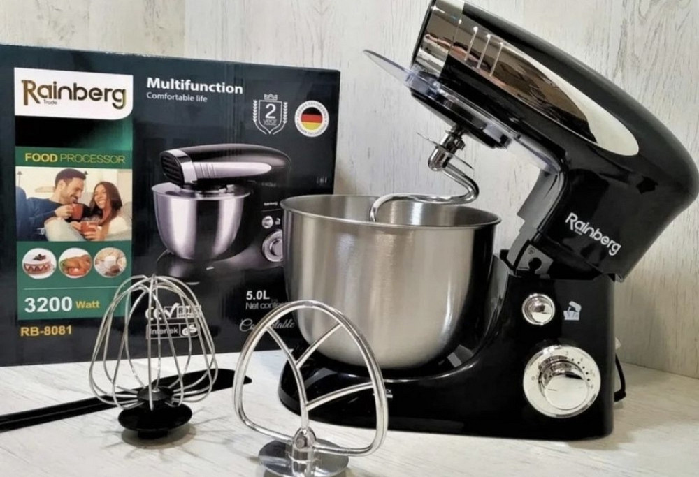 Кухонний комбайн Rainberg RB-8081 3200 Вт тістоміс міксер блендер 5 л. Харків - фото 8