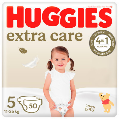 Подгузники Huggies Extra Care 5 (11-25 кг) 50 шт (5029053578132) Винница - изображение 1