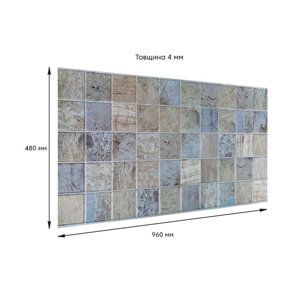 Декоративна ПВХ панель 960х480х4мм SW-00002480 Київ - фото 3