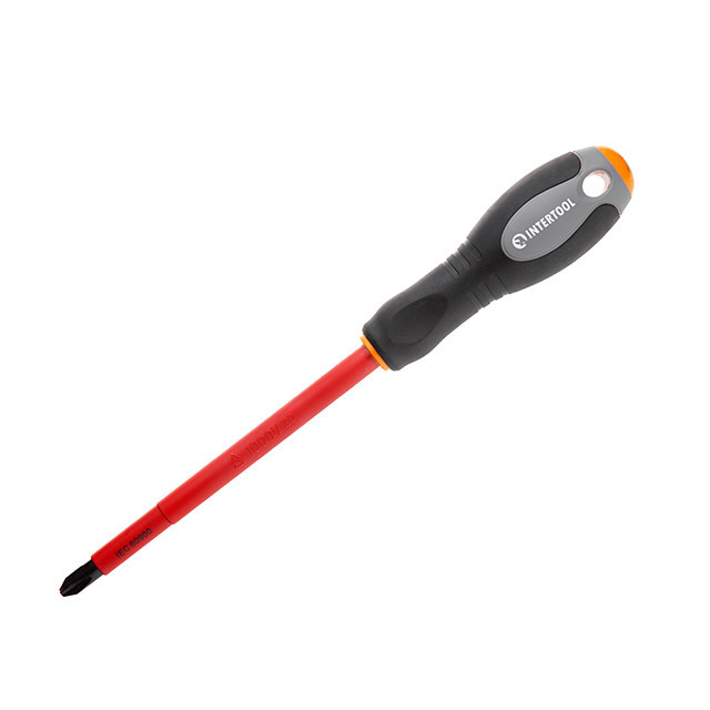 Отвертка крестовая изолированная, PH3, 1000 В, 150 мм INTERTOOL VT-3213 Киев - изображение 1