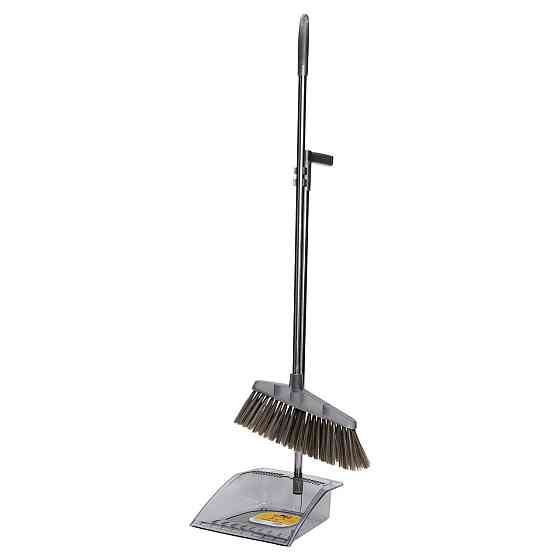 Household Комплект для прибирання віник (щітка) та совок з довгою ручкою 25×25×95 (см) набір ві Коломия