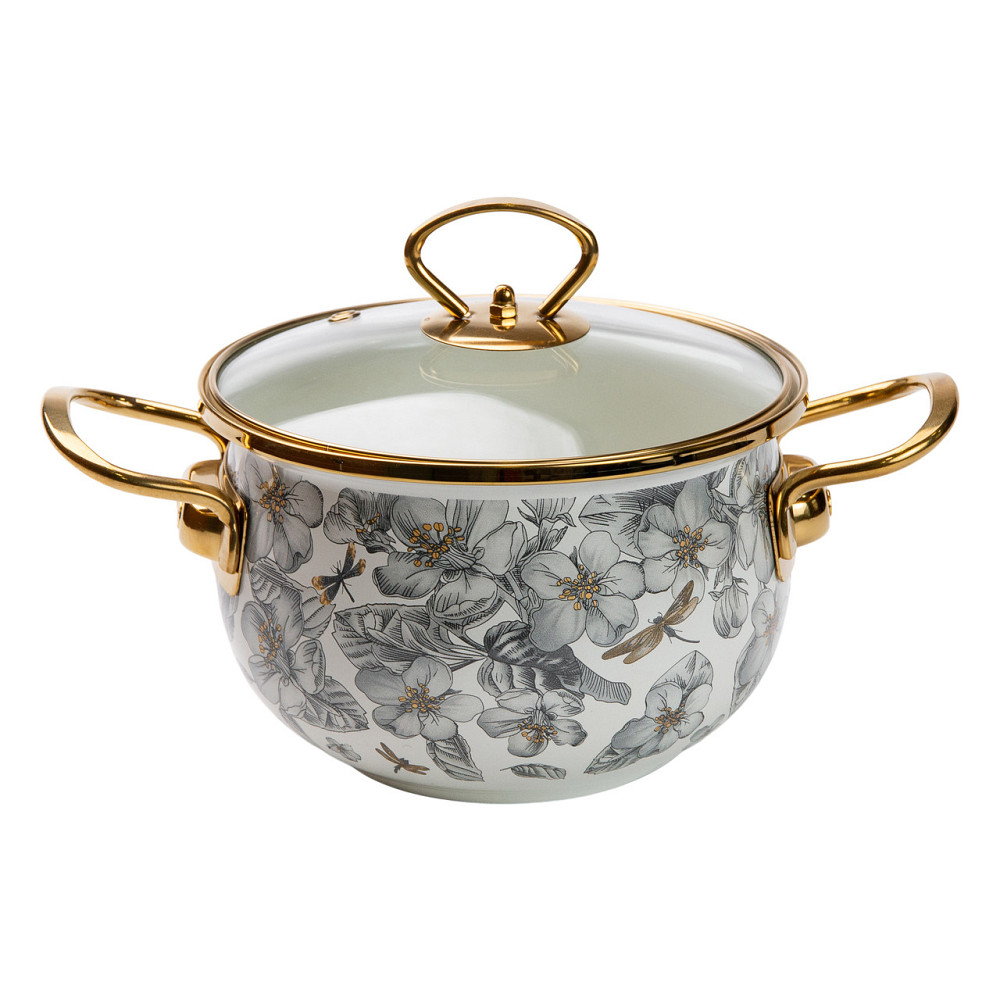 Yiwu Емальована каструля об'ємом 2 літри для газових, електричних та індукційних плит HP-2-105 Коломыя - изображение 1