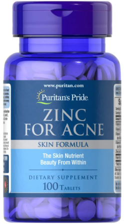 Цинк Puritans Pride Zinc for Acne 100 таб Киев