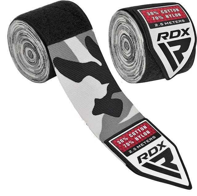 Бинти для боксу RDX Hand Wraps CAMO Grey (2.5м.) Кам'янське - фото 1