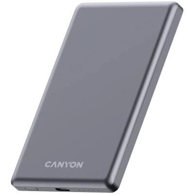 Батарея универсальная Canyon 5000mAh OnPower 505 slim Magsafe PD/20W Dark Grey (CNS-CPB505DG) Винница - изображение 2