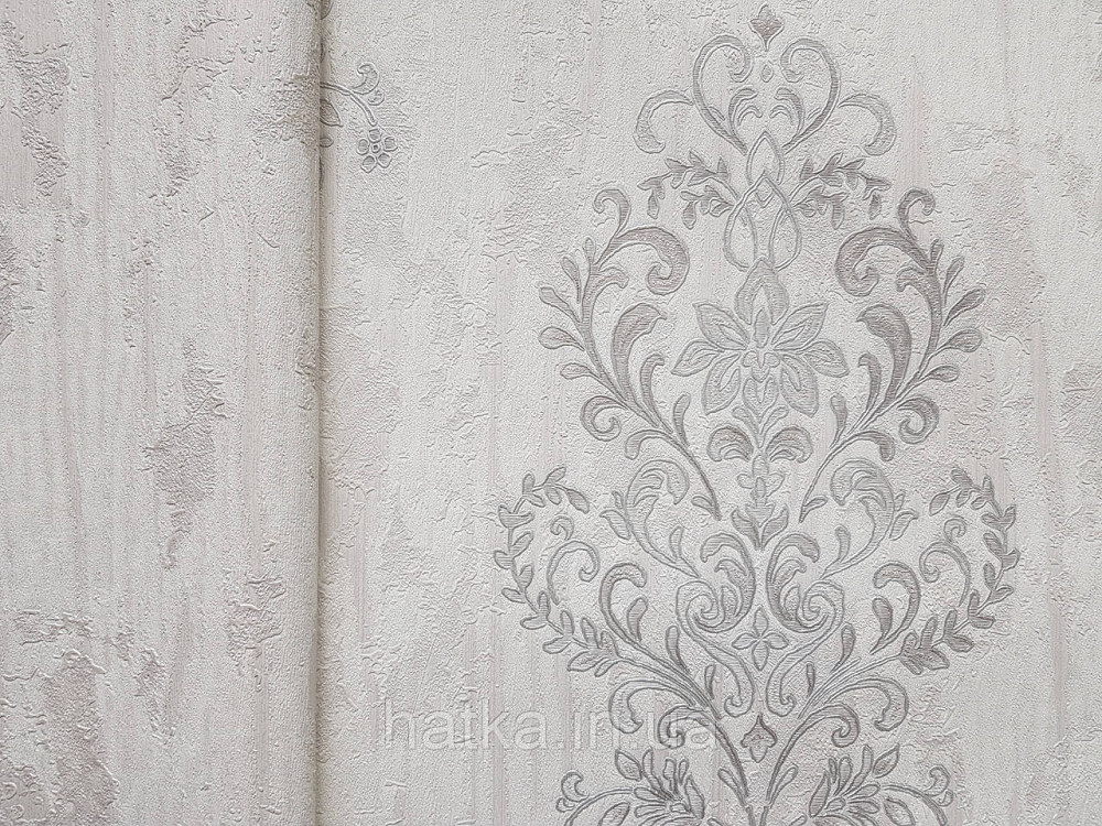 Шпалери вініл на флізеліні гарячого тиснення DU&KA King1.06х10 під штукатурку глянсові текстурні світло-беж Київ - фото 2