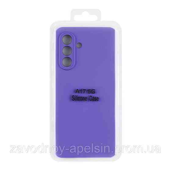 Samsung A17 A176 Чохол силіконовий Захист камери (ліловий) Одеса