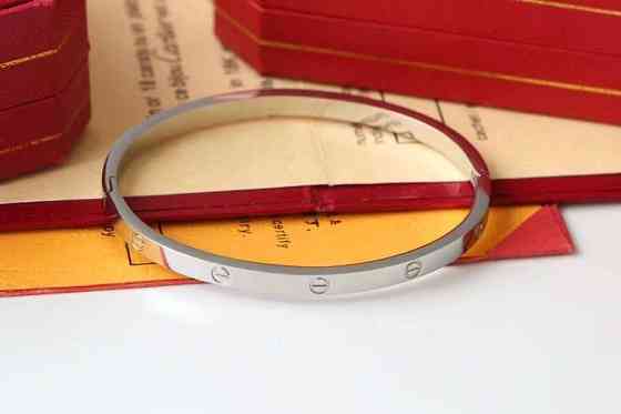 Cartier браслет тонкий з відвертою білою, лимонною, рожевою золото Одеса