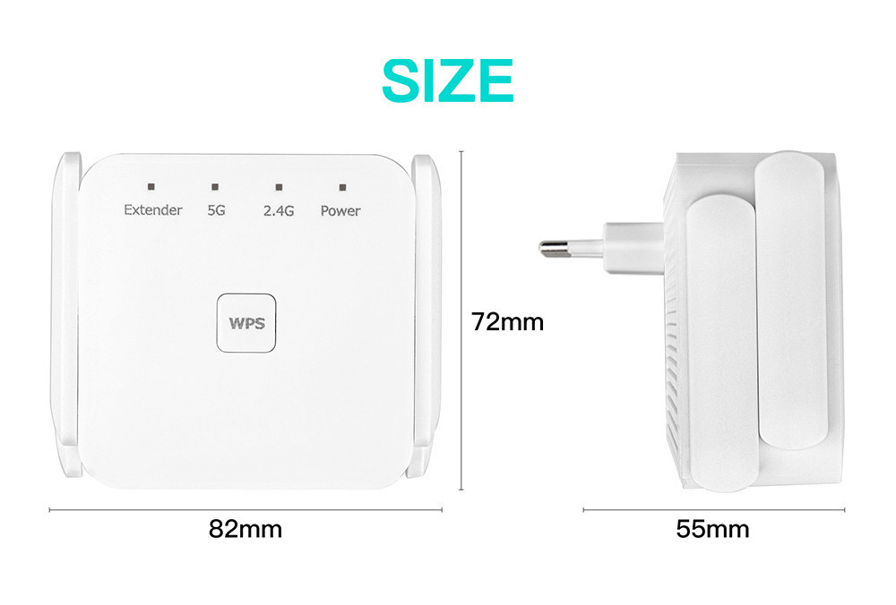 Репитер Wi-Fi 1200 Мбит/с 5ГГц, 2,4. Усилитель WIFI сигнала. Интернет-усилитель. Ретранслятор Wi-Fi сигнала Киев - изображение 5