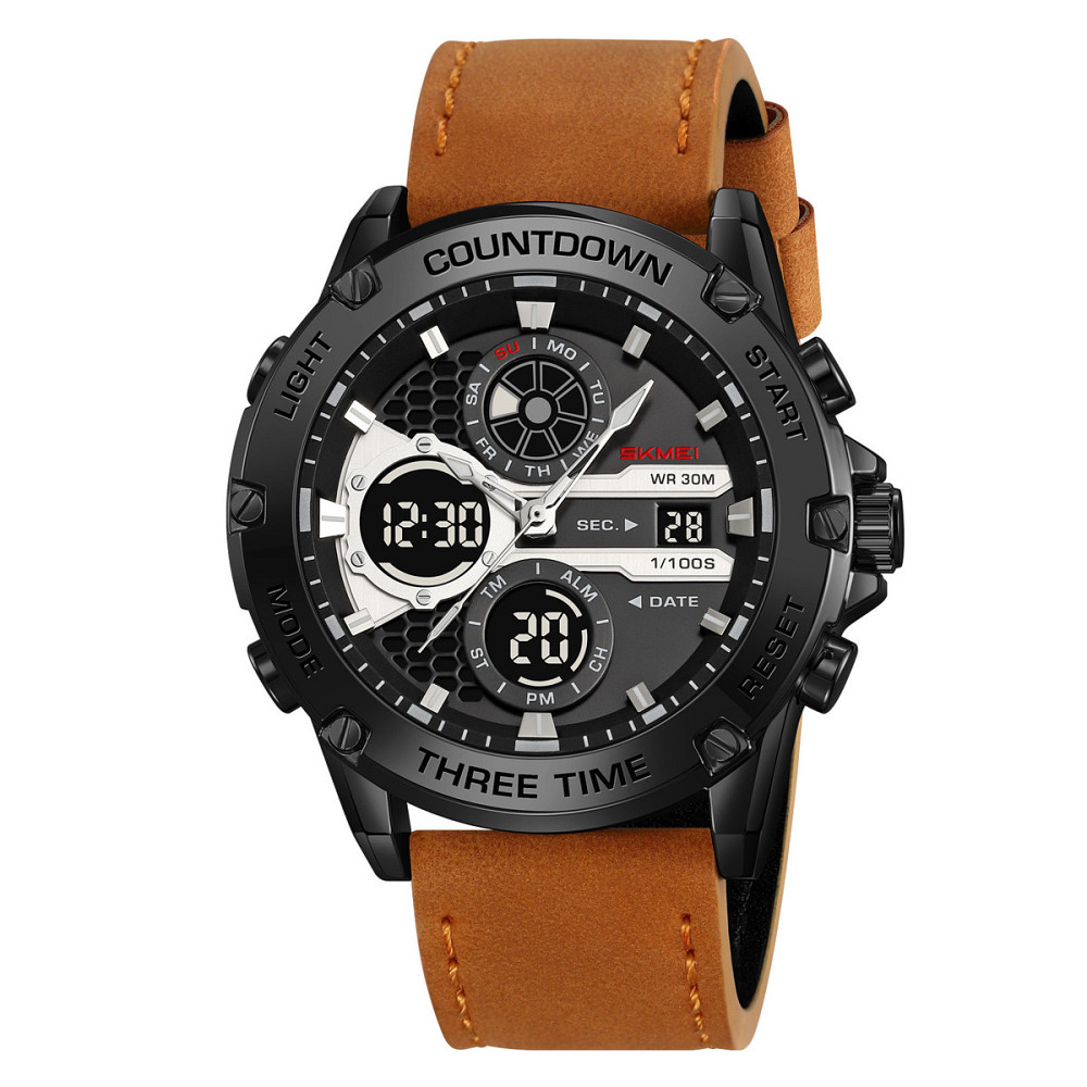 Часы мужские тактические Skmei Favourite Коричневый Винница - изображение 8