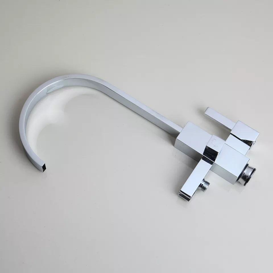 Окремий змішувач з ручною душовою лійкою у ванну, душовий гарнітур латунний Хромовий Кам'янець-Подільський - фото 5