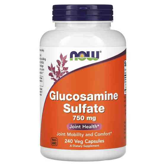 Сульфат глюкозаміну NOW GLUCOSAMINE SULFATE 750mg 240 VCAPS Луцьк