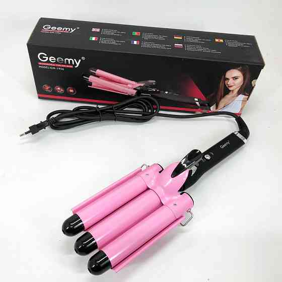 Багатофункціональні плойки для волосся GEMEI GM-1956-25 тройная Щипці для волосся об'ємної зачіски TD-18 Львів