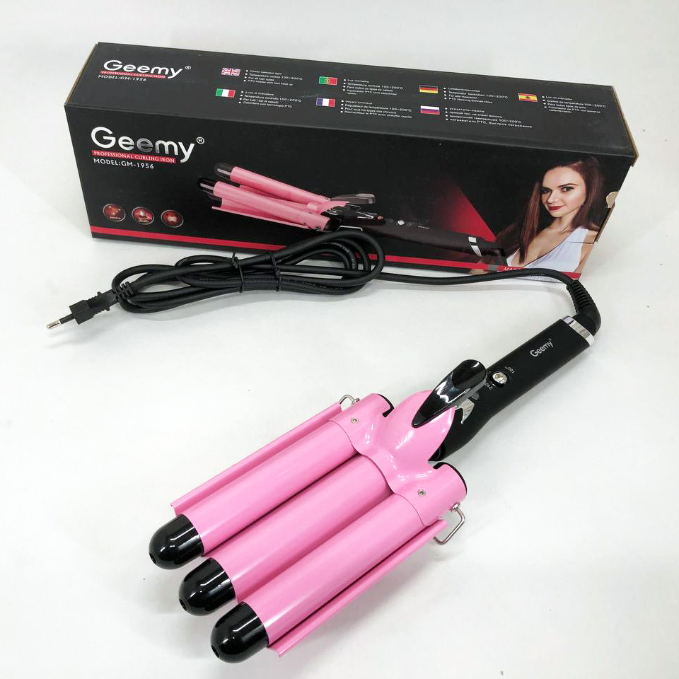 Багатофункціональні плойки для волосся GEMEI GM-1956-25 тройная Щипці для волосся об'ємної зачіски TD-18 Львів - фото 2