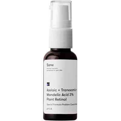 Сироватка для обличчя Sane З кислотами та ретинолом у ліпосомах Для проблемної шкіри 30 мл (4820266830878) Вінниця