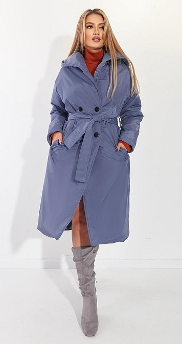 Модне пальто з плащової тканини (44) Київ - фото 4