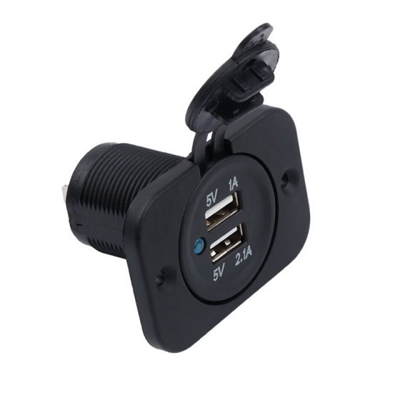 Автоадаптер с 2 USB для зарядки в прикуривателе Киев