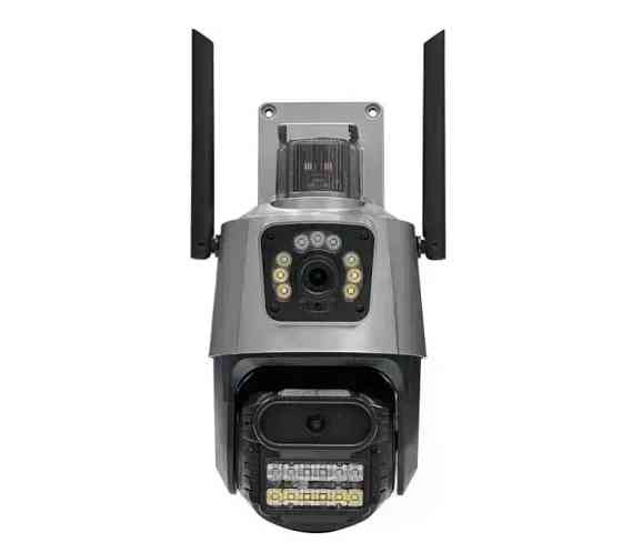 Камера відеоспостереження P11 9533 Wi-Fi 6 mp, на 2 лінзи, чорна Вінниця