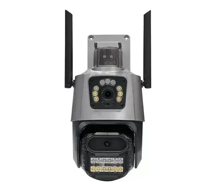 Камера відеоспостереження P11 9533 Wi-Fi 6 mp, на 2 лінзи, чорна Вінниця - фото 1