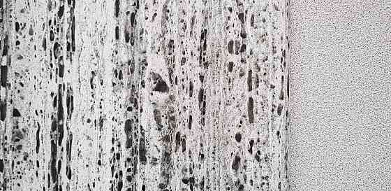 Шпалери вінілові на флізеліні Marburg Travertino 1.06х10 абстракція смуги кори дерева чорні сіро-бежеві Київ