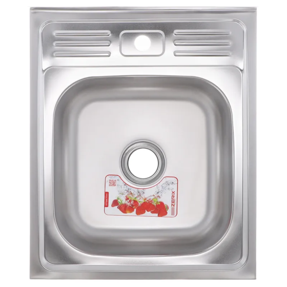Кухонна мийка накладна Zerix Z5060-04-160E (Satin) (ZX1610) ( 12802 ) ( 27861 ) Харьков