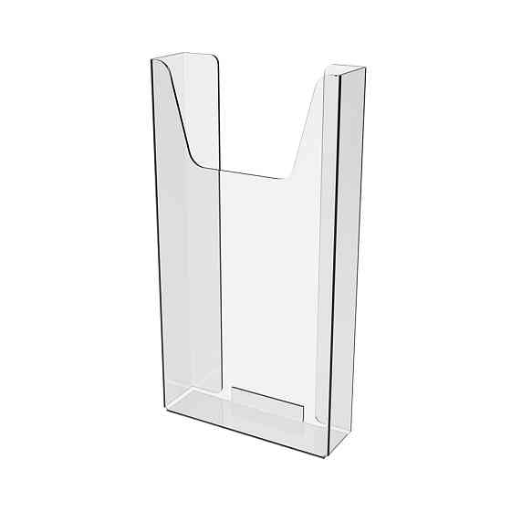 Кишеня буклетниця EKOSTAR 1/3А4 верт (акрил, на скотч) 20мм Київ