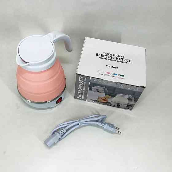 Електрочайник складаний Travel Folding 600ml. Колір: рожевий NA-54 Львів
