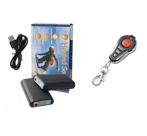 Носки KC-S0029 с подогревом и блоком питания 4000mAh на дистанционном управлении (Серые) Винница - изображение 9