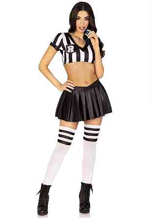 Костюм рефери Leg Avenue Time Out Referee XS, кроп-топ, юбка, свисток Sex Aura Киев