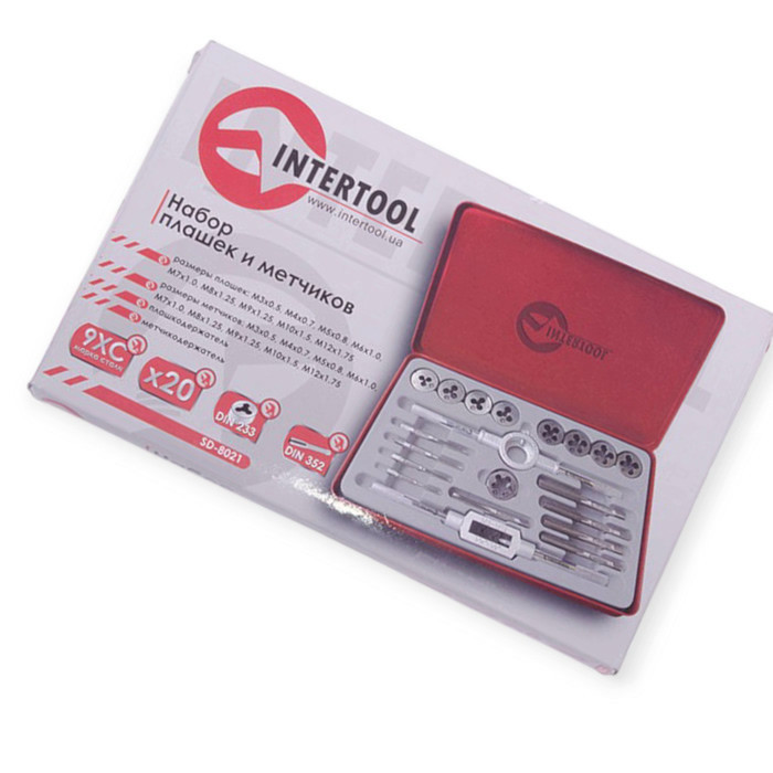 Набір плашок і мітчики 20 шт кейс металу. Мукачево - фото 1