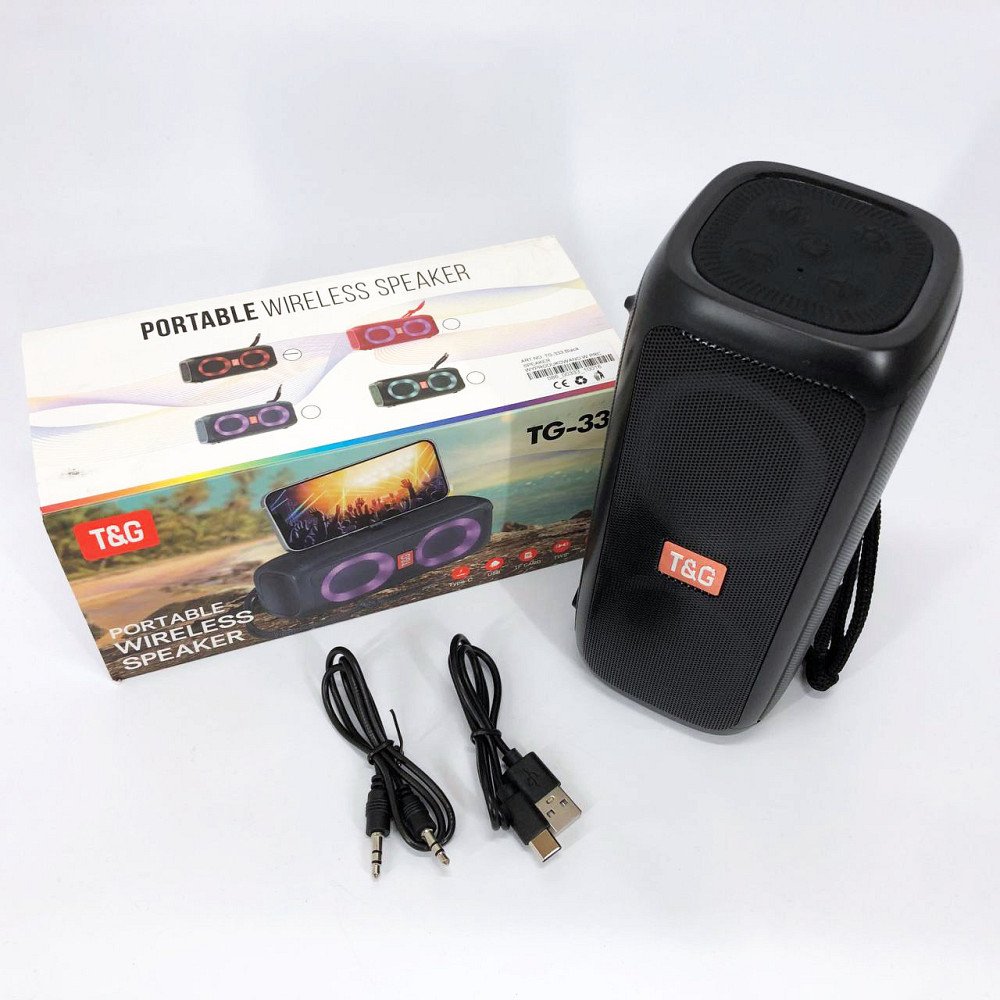 Портативная колонка с led подсветкой TG333, Блютуз колонка с качественным звуком и подсветкой YI-39 Львов - изображение 9