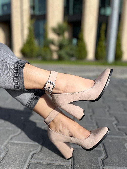 Nivelle Туфлі жіночі NIVELLE пудра натуральна замша каблук 9 см (1906/9518-9544) 35р.36р.37р.38 Коломия - фото 7