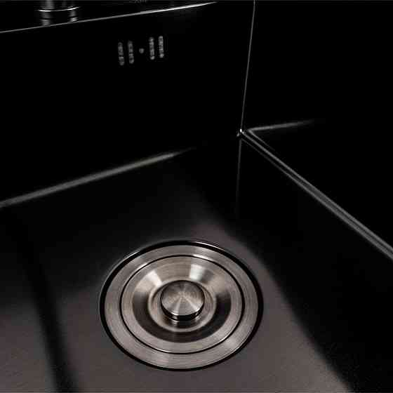 PLATINUM Кухонна мийка CM 40*50 прихована PVD чорна Platinum Handmade Киев