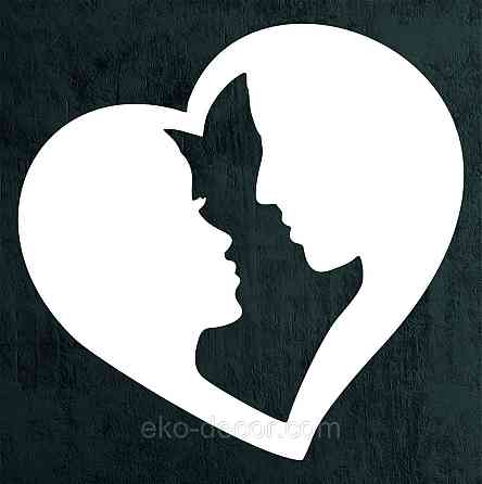 Декоративное настенное Панно «Влюбленные», Декор на стену 90*90 см, Белый Киев