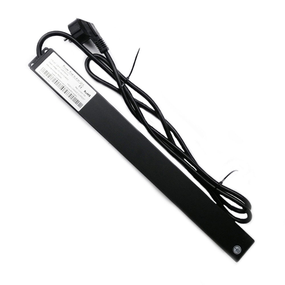 Мережевий фільтр CSV 1U 19" (WT-2261A-GER-9WAY) чорний, 9 розеток без вимикача, довжина кабелю 1.8м Київ - фото 2