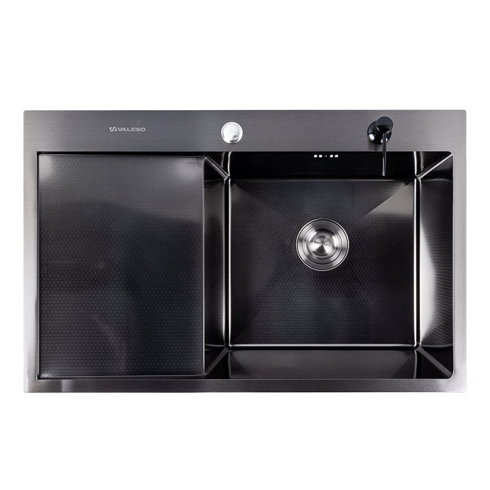 CM 78*50 R DÉCOR Мийка PVD чорна Valeso Handmade (3.0/0.8) Коломыя - изображение 1