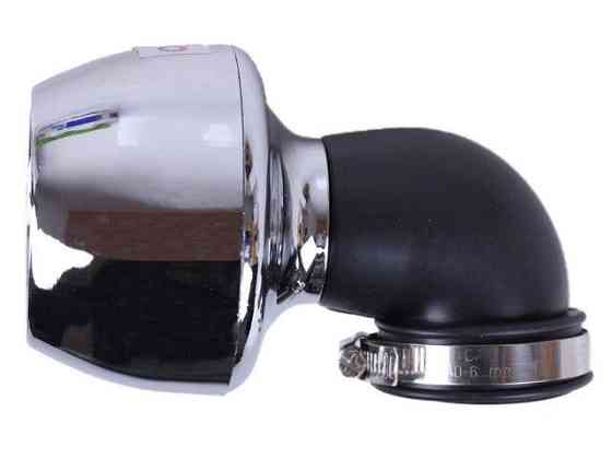 Фільтр нульовий "Турбіна" з крильчаткою хром Ø 42 мм 90° (125-150с) Мукачево