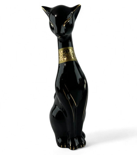 Статуэтка для дома Кошка черная Киев - изображение 1