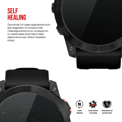 Пленка защитная Armorstandart Garmin Fenix 7X Solar 51mm 6 pcs (ARM85996) Винница - изображение 3