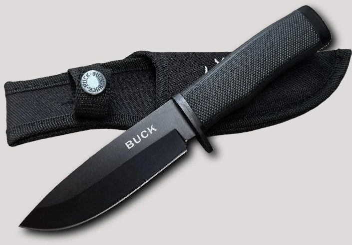 Ніж мисливський Buck Чорний/ 22 см / 11 см Дніпро - фото 2