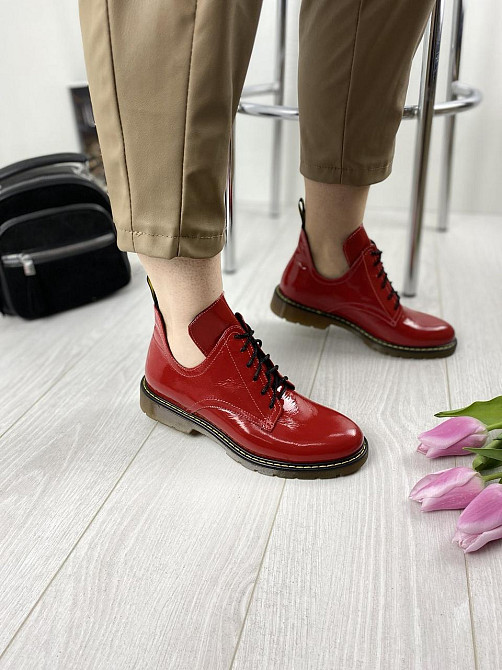 Sothby 's Туфлі жіночі Sothby 's M-373 червоні (весна-осінь, шкіра лакована) (3109) Коломыя - изображение 7