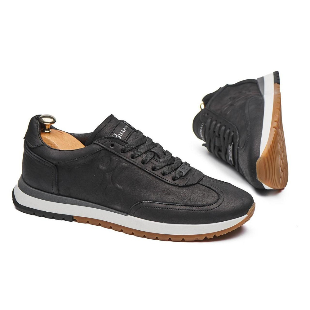 Стильні люксові чоловічі кеди з італійської натуральної шкіри МВ-159 ч/м Харків - фото 6