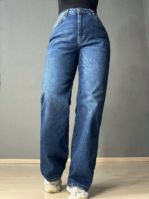 Джинсы женские Its Basic 3421-2 straight fit прямые стрейчевые синие, синий, 38, 38, 81 см, 110 см Киев - изображение 10