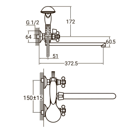 Змішувач PL 1/2